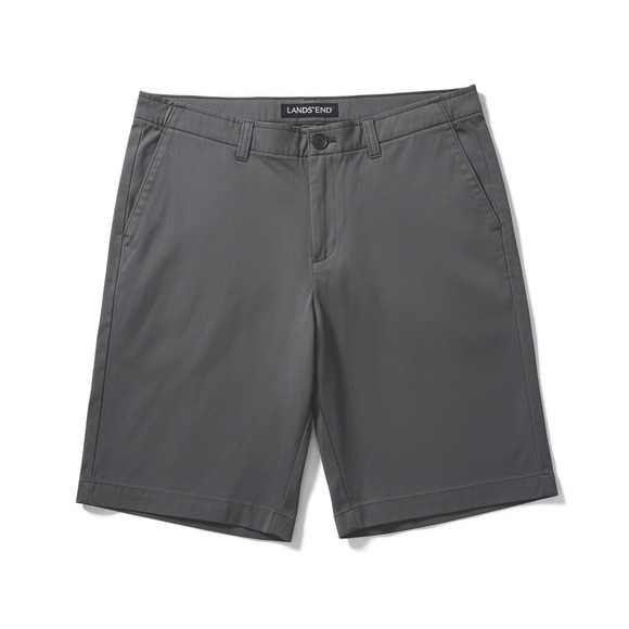 Lands' End Other - NWT Lands' End Boy's School Uniform Chino Shorts Cadet Gray 20H Plain Front